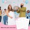 Prayers for Baby Game, Pink Bow Baby Shower Games Activity Gender Reveal Party Supplies, 30 Double-Sided Game Cards (5x7) -p11